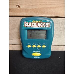 VTG Radica 1997 Pocket Blackjack 21 Handheld Electronic Game **Tested**